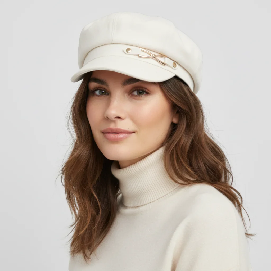 Beret Hat With Cap - Image 2