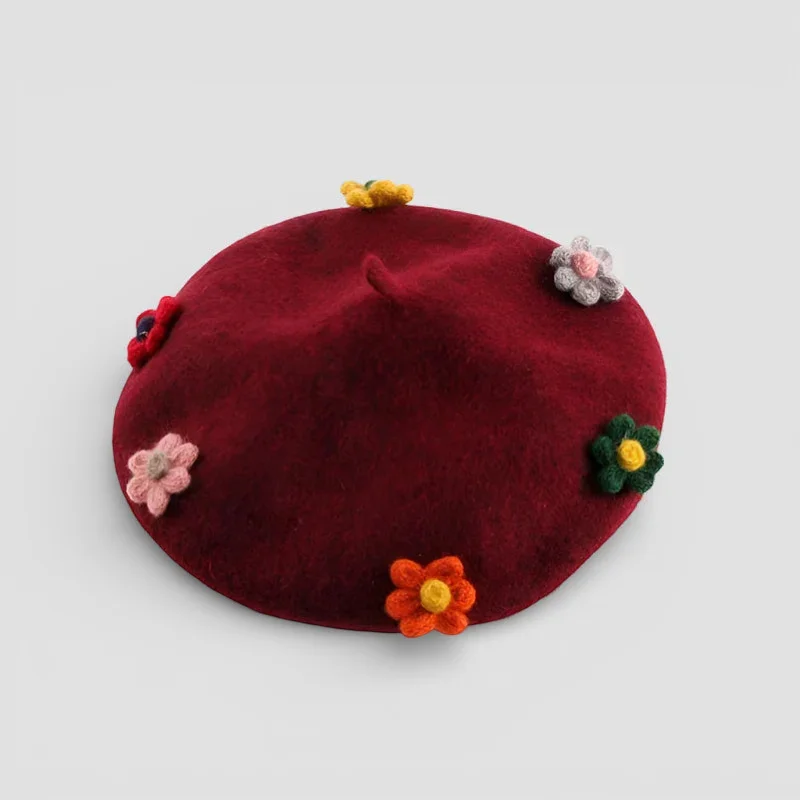 Beret with Flower - Image 2