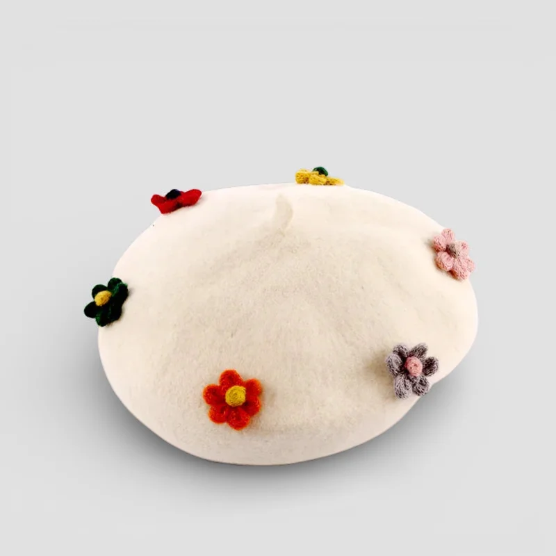 Beret with Flower - Image 4