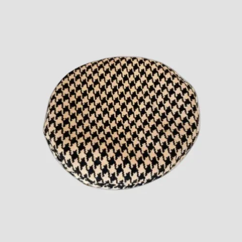 Black and White Checkered Beret - Image 3