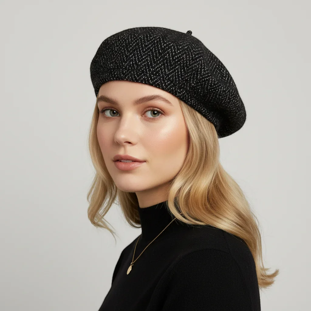 Black Basque Beret - Image 2