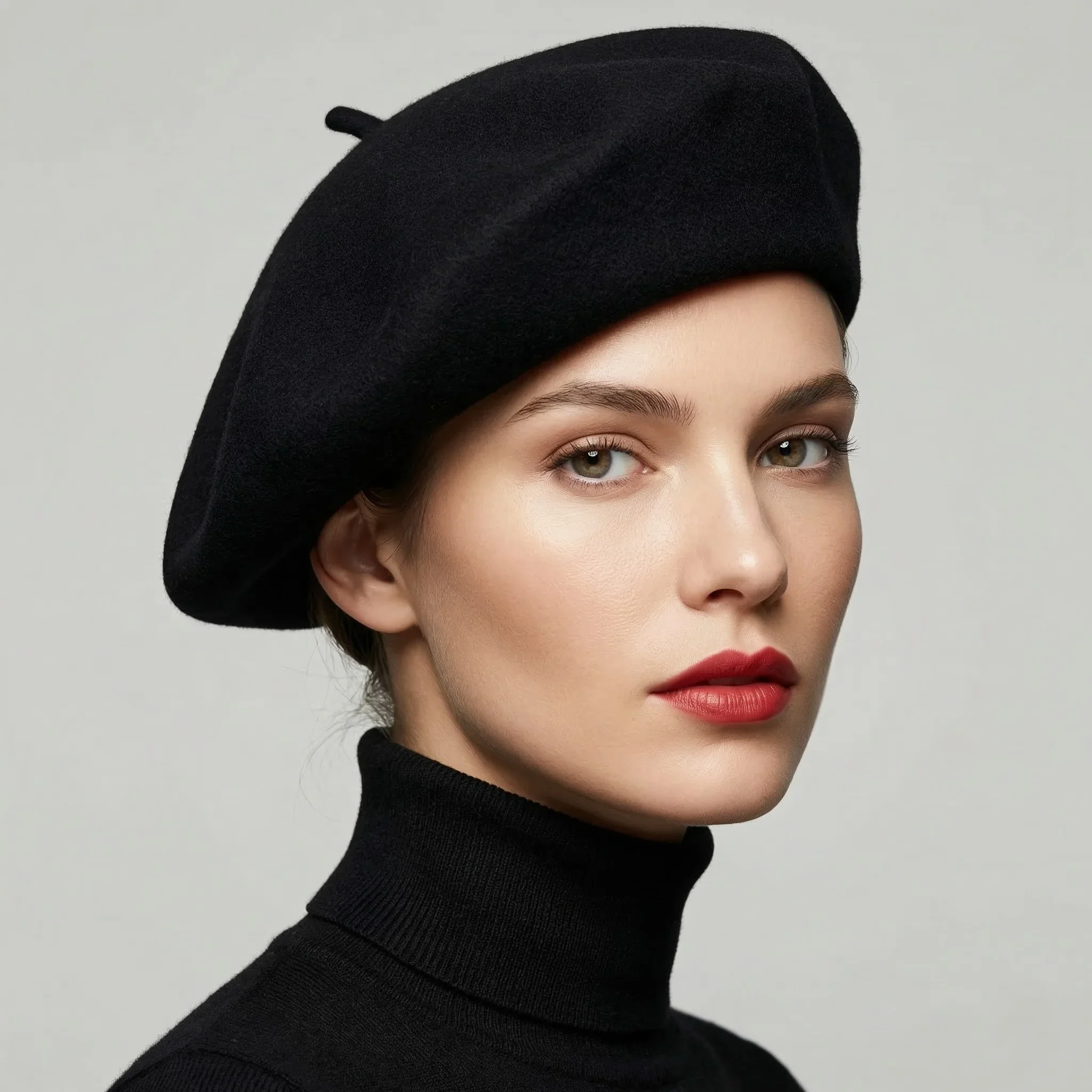 Black French Beret - Image 2