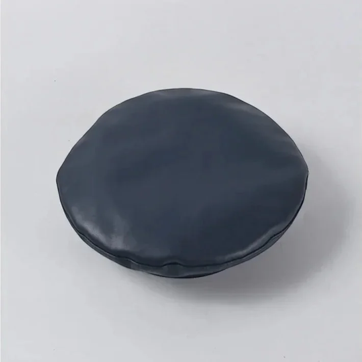 Blue Leather Beret - Image 3