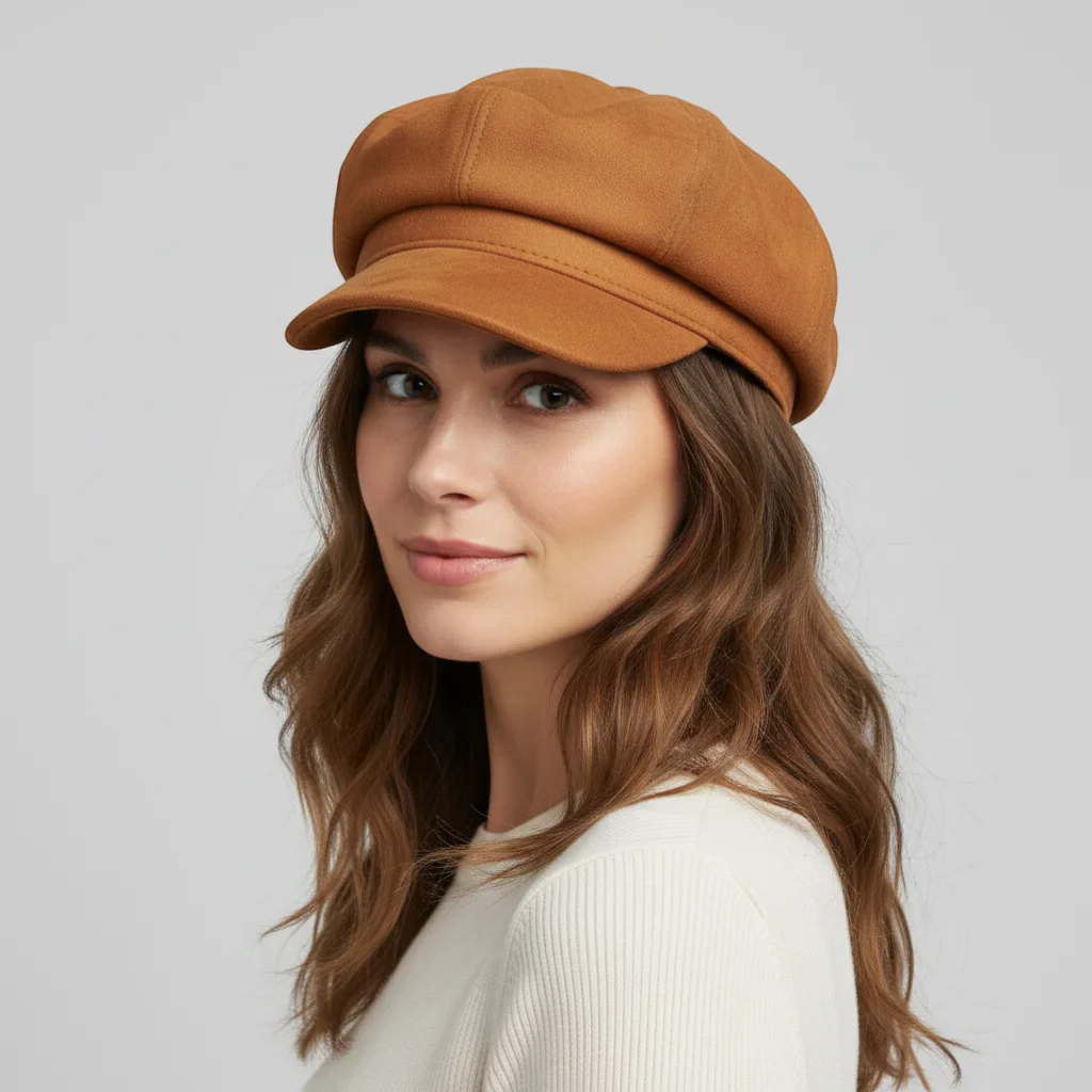 Brown Newsboy Cap - Image 2