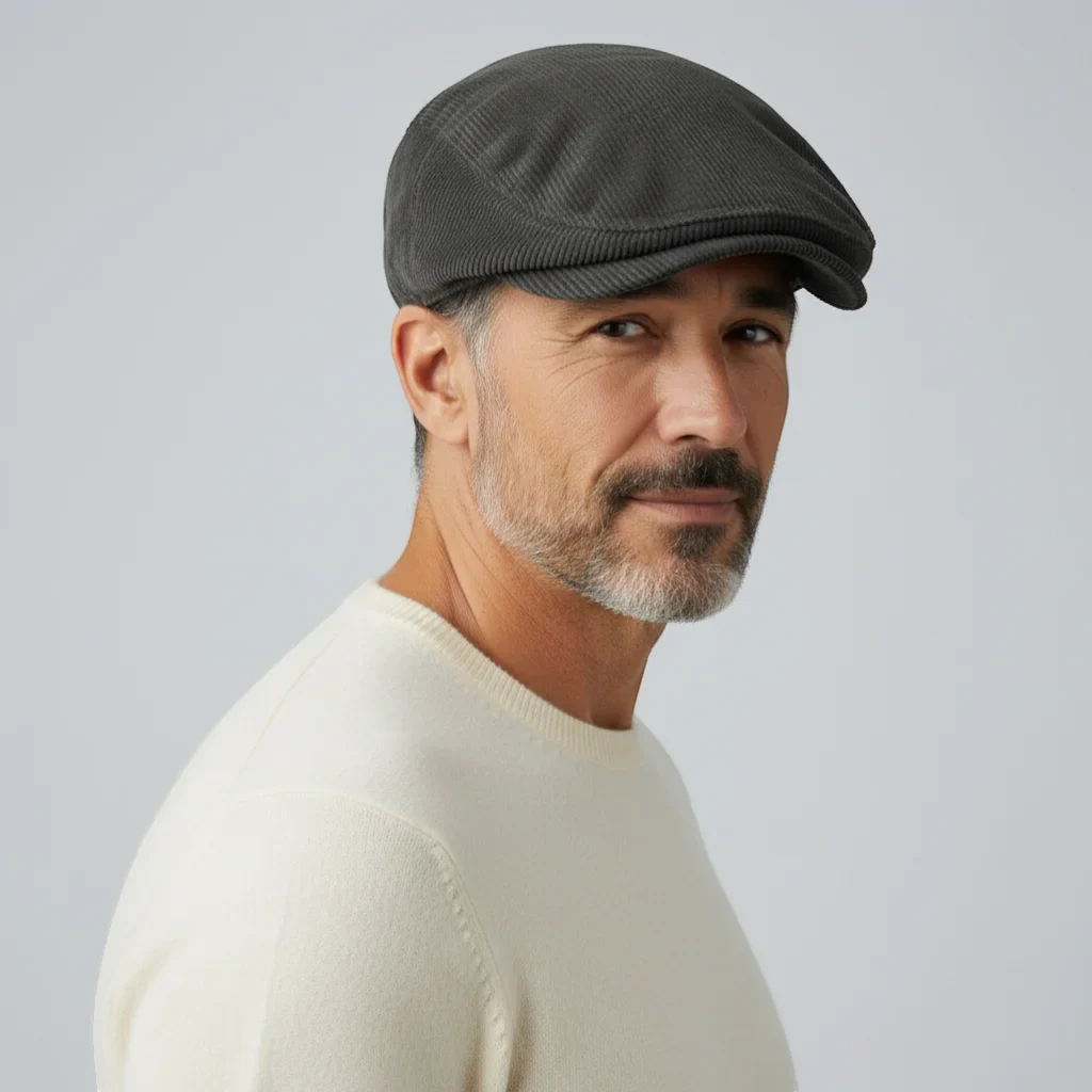 Corduroy Beret Cap - Image 2