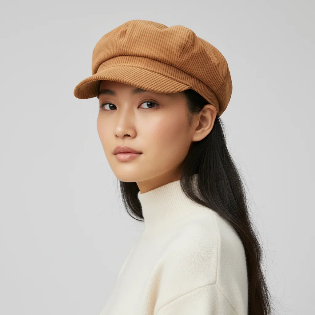 Corduroy Newsboy Cap - Image 2