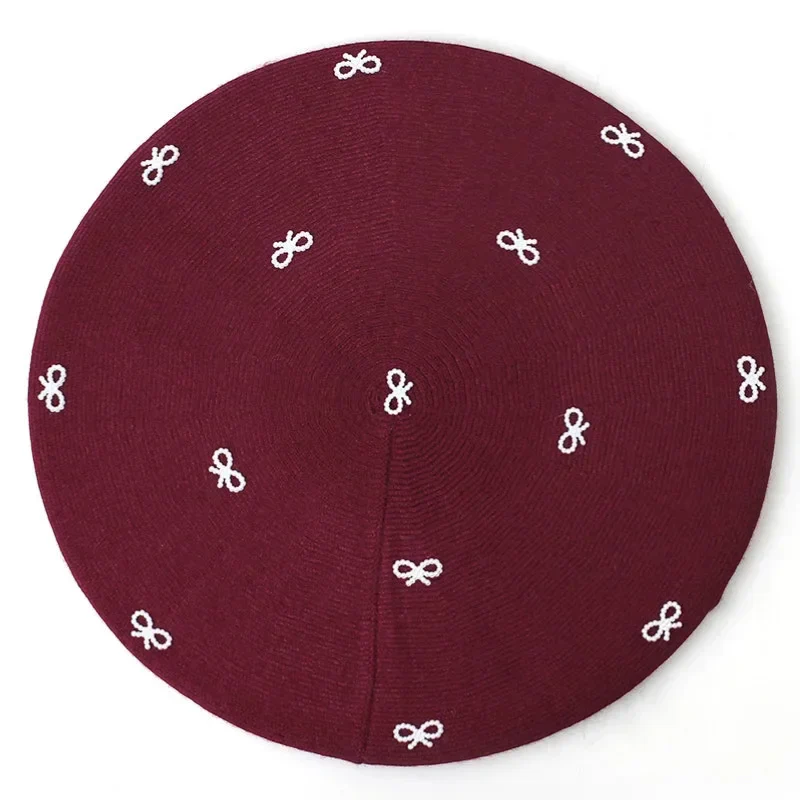 Crochet Beret with Bow - Image 7