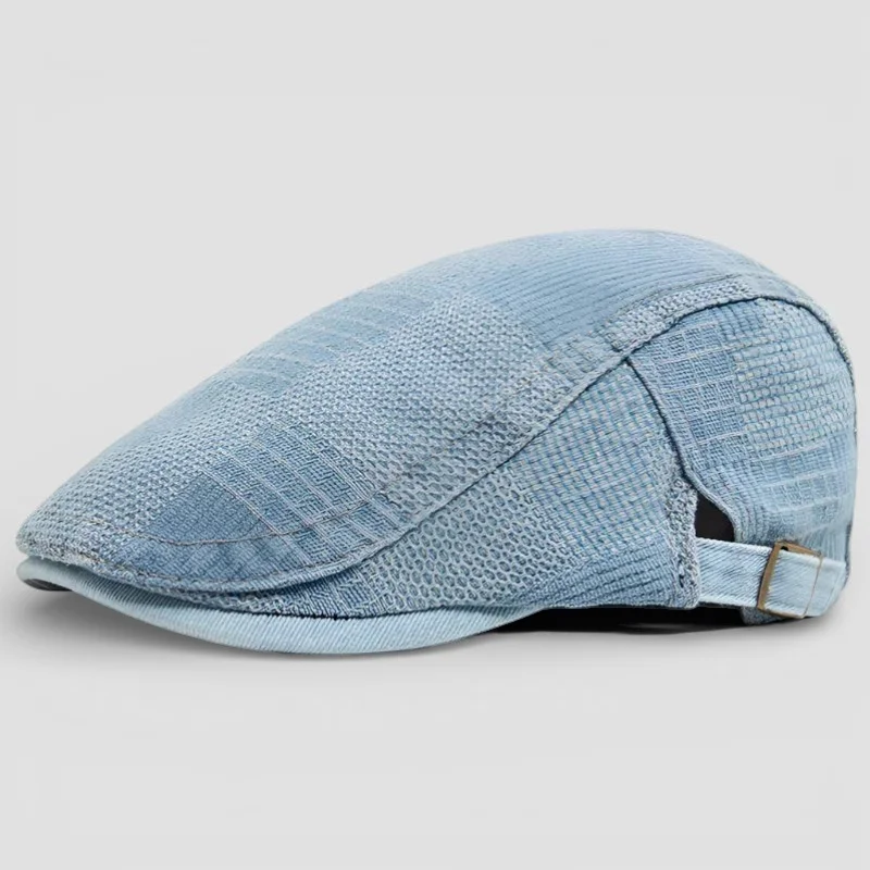Denim Beret Cap - Image 4