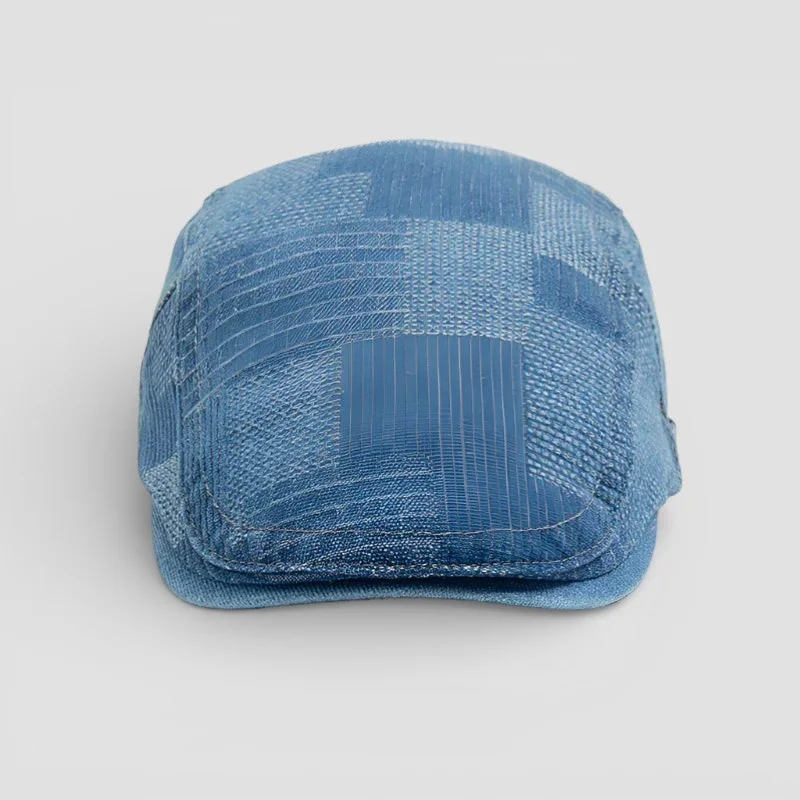 Denim Beret Cap - Image 5