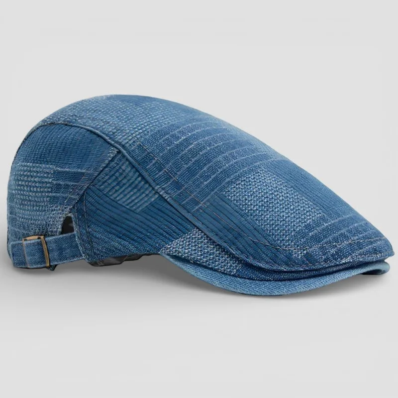 Denim Beret Cap - Image 6