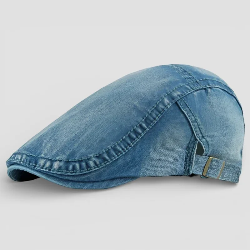 Denim Beret Hat - Image 3
