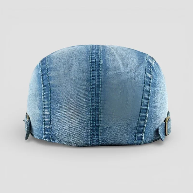 Denim Beret Hat - Image 5