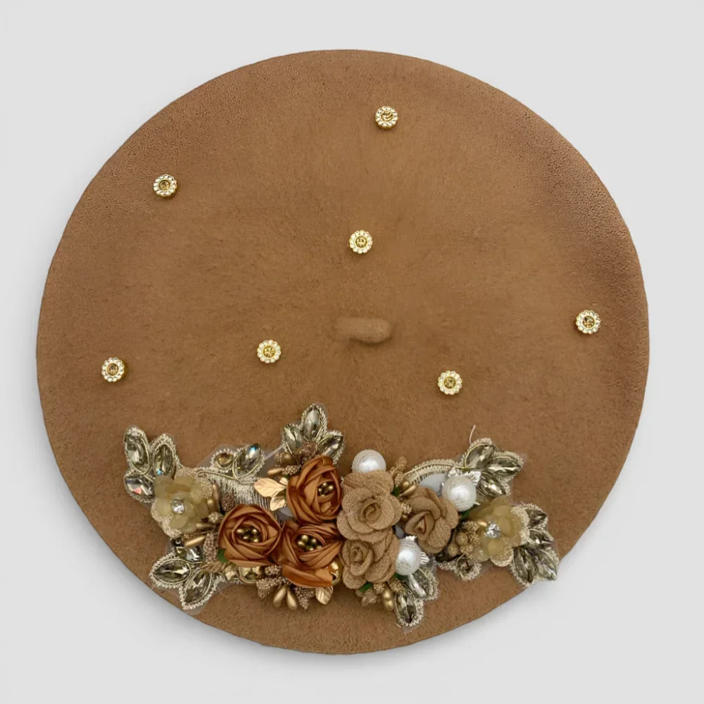 Flower Basque Beret - Image 6