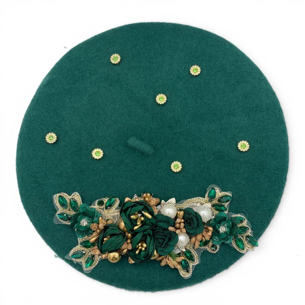 Flower Basque Beret - Image 8