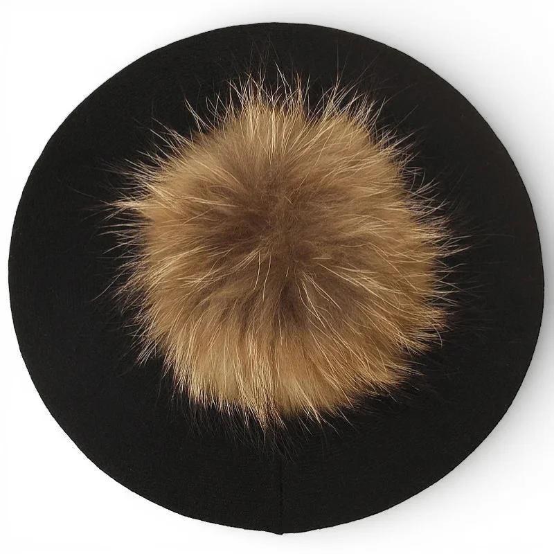 French Beret with Pom Pom - Image 13