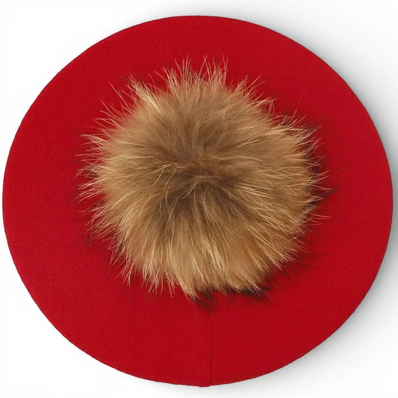 French Beret with Pom Pom - Image 16