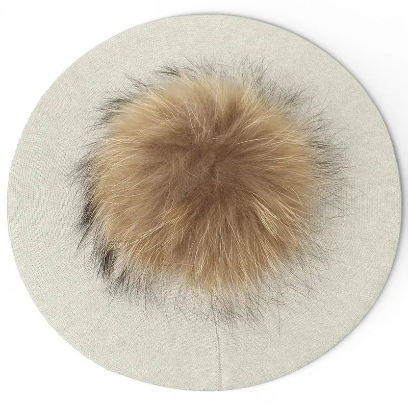 French Beret with Pom Pom - Image 2