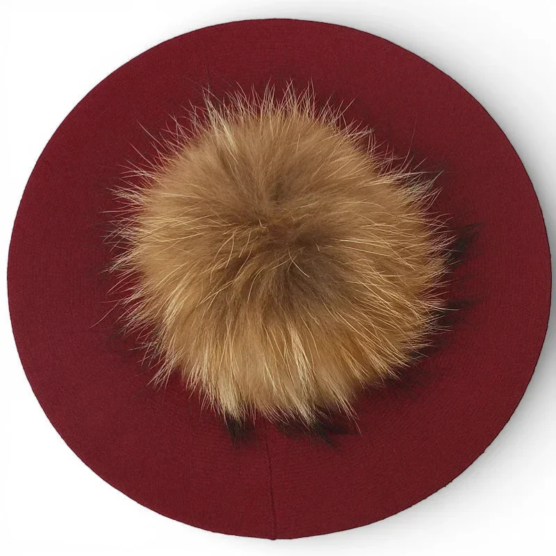 French Beret with Pom Pom - Image 21