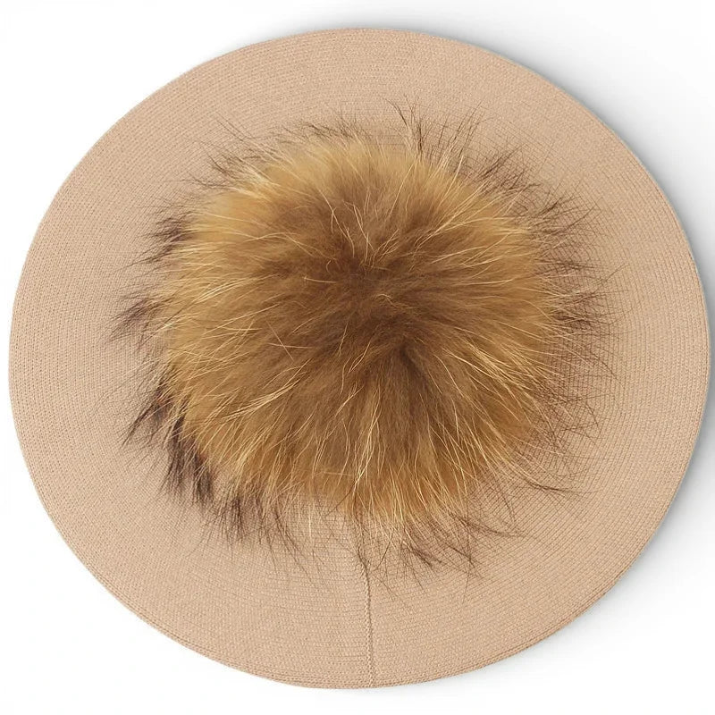 French Beret with Pom Pom - Image 5