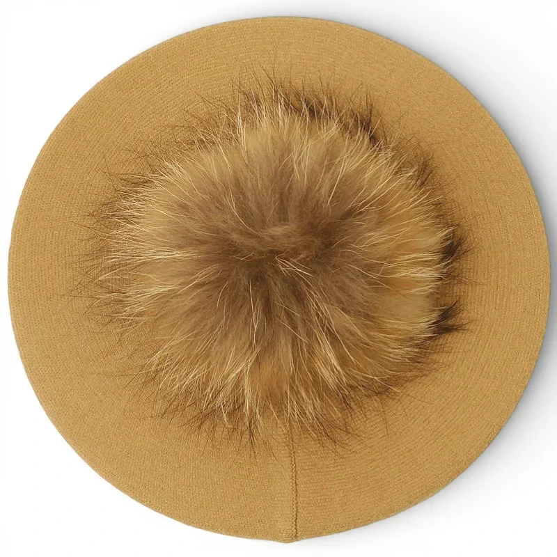 French Beret with Pom Pom - Image 7