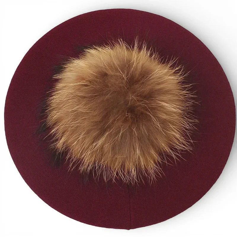 French Beret with Pom Pom - Image 9