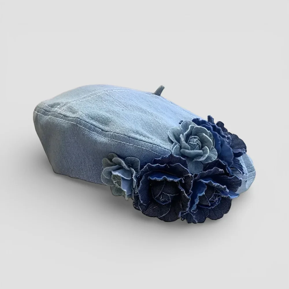 French Flower Beret - Image 2