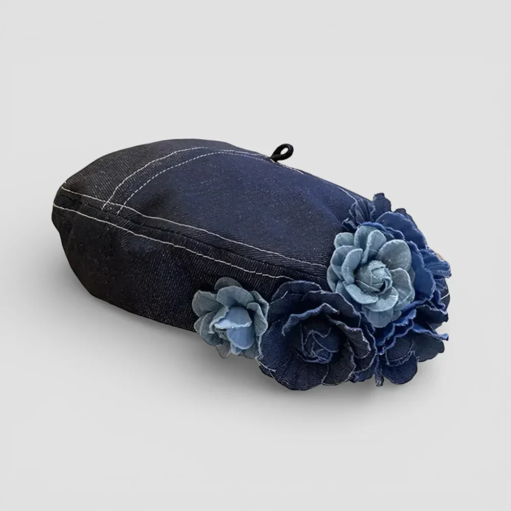 French Flower Beret - Image 3