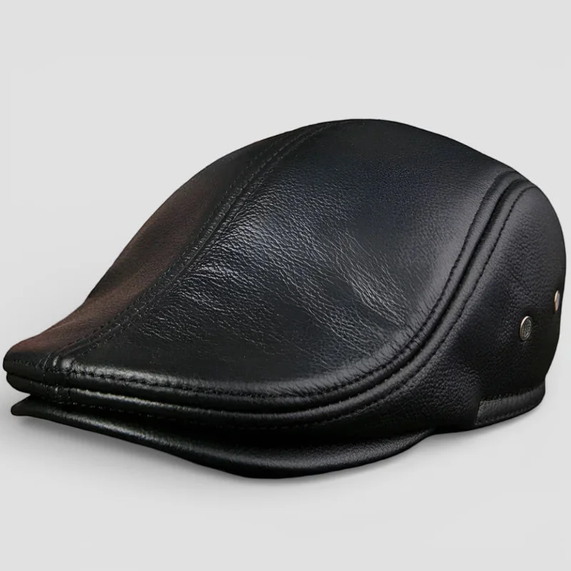 Genuine Leather Beret - Image 3