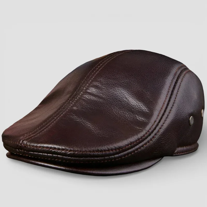 Genuine Leather Beret - Image 4