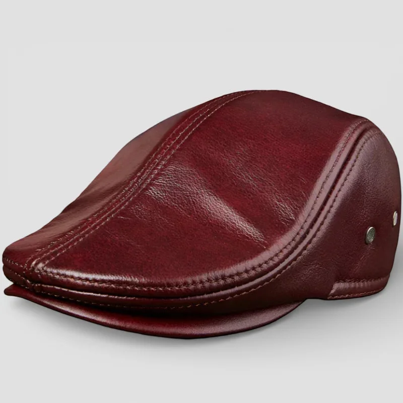 Genuine Leather Beret - Image 5