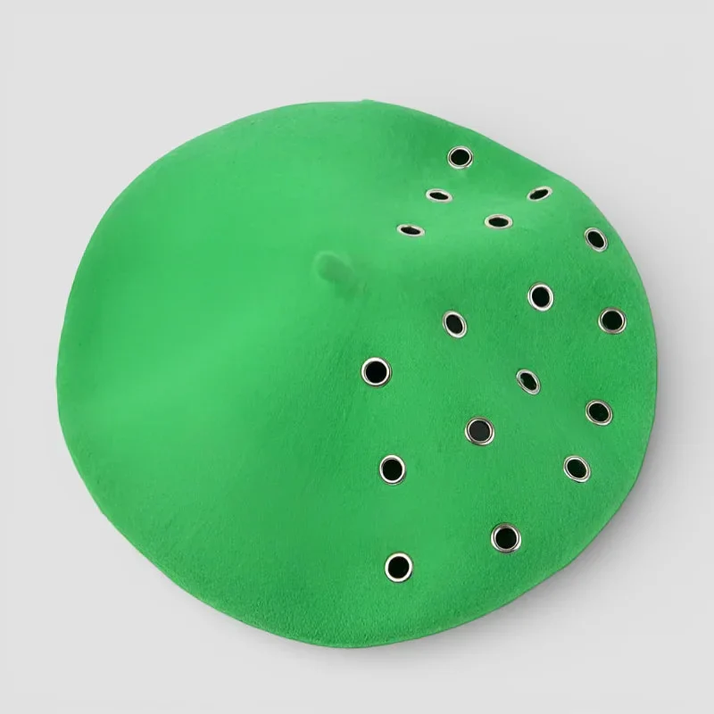 Green Boina Hat - Image 3