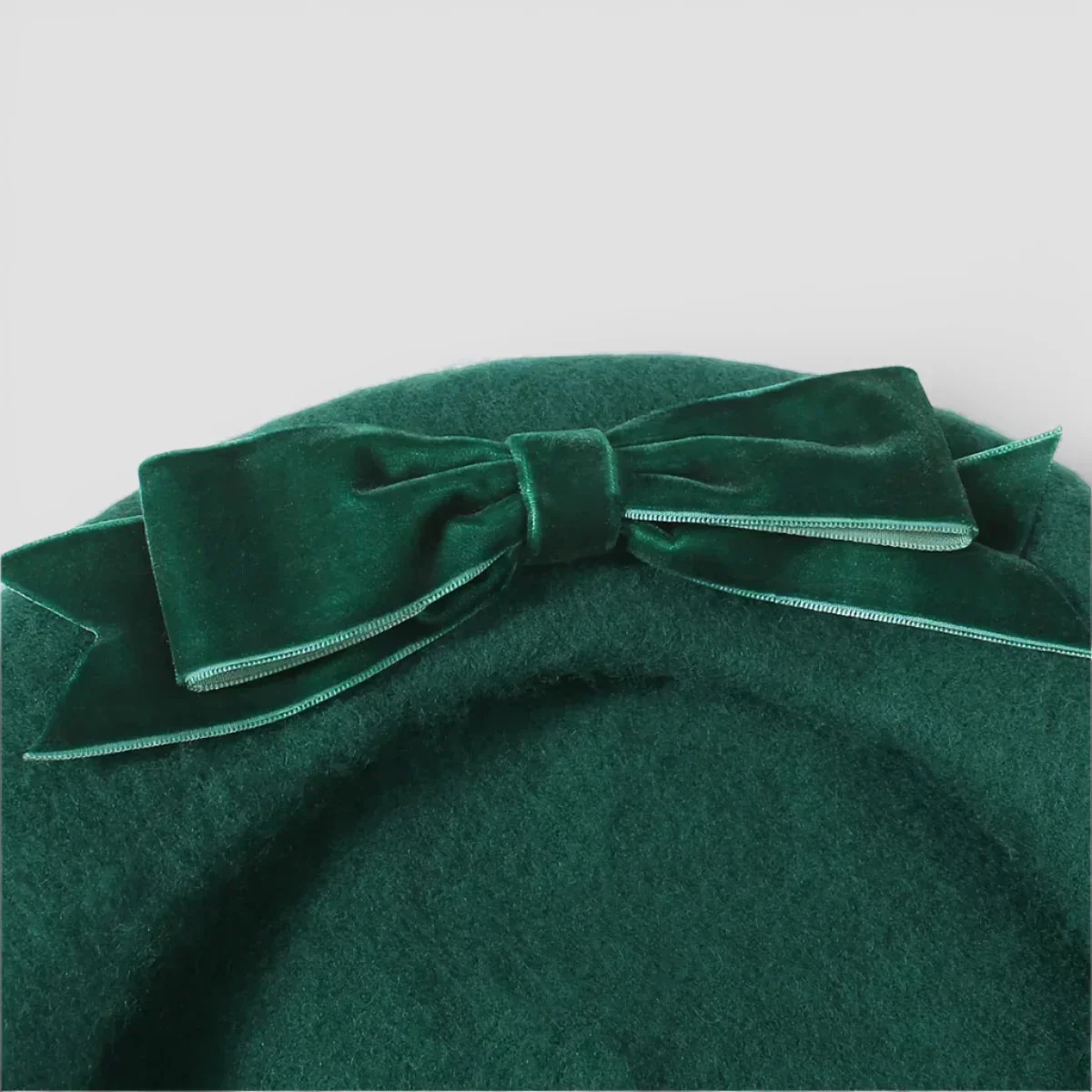 Green Wool Beret - Image 3