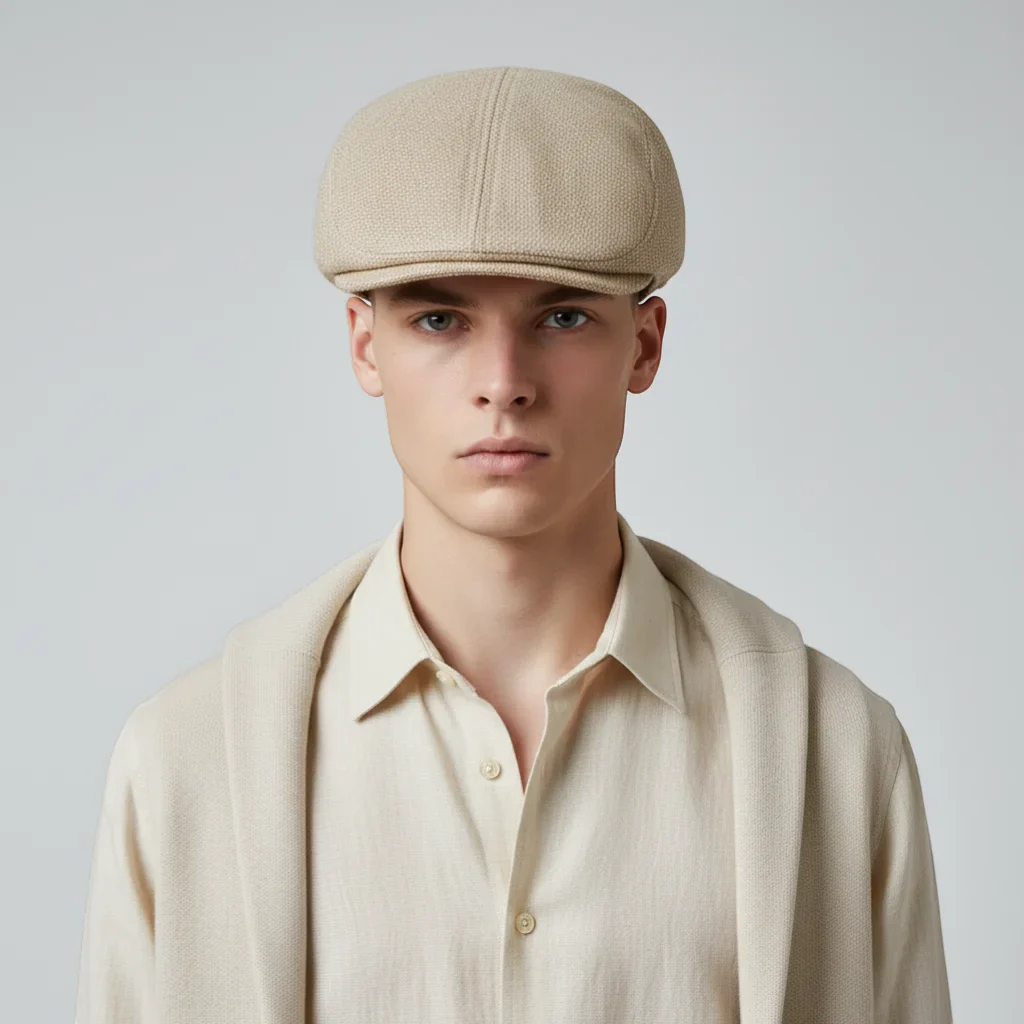 Khaki Beret Cap - Image 2