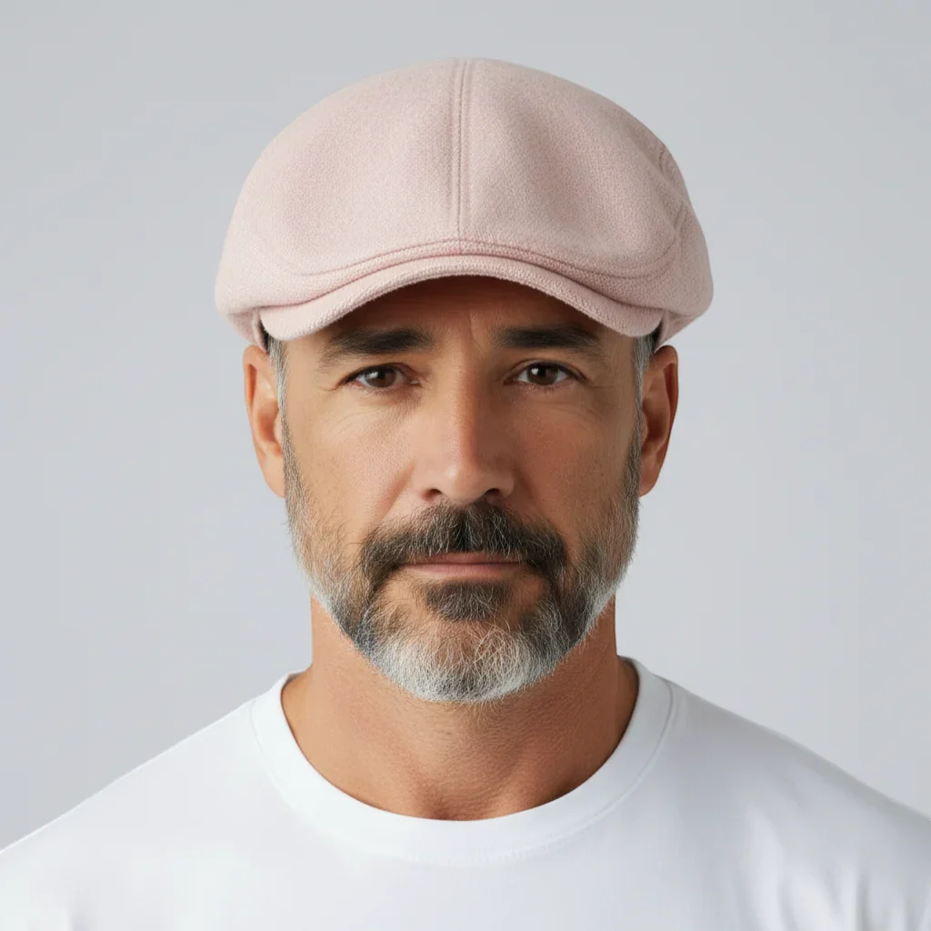 Khaki Flat Cap Beret - Image 2