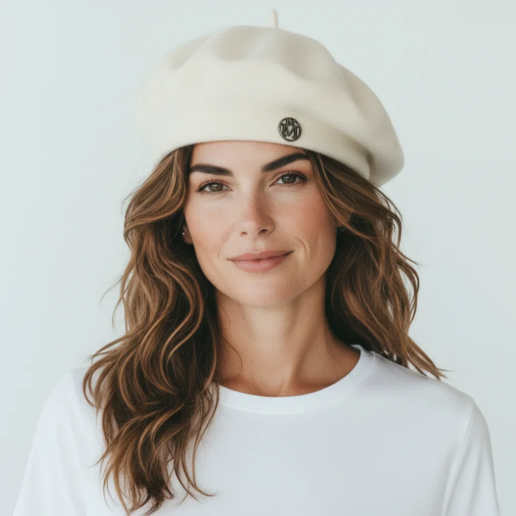 Knit Wool Beret - Image 2