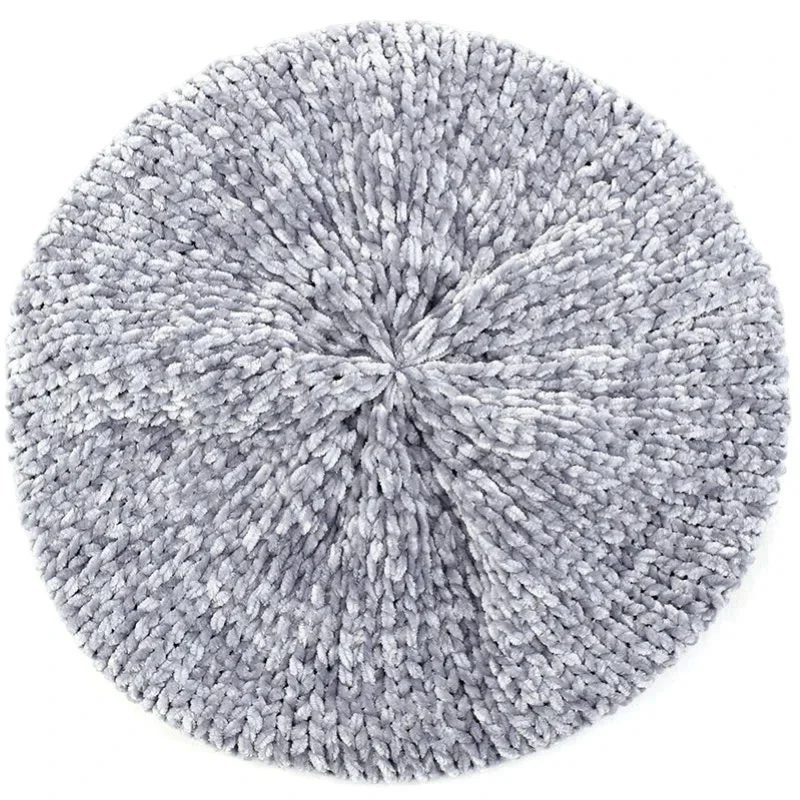 Knitted Beret Hat - Image 10