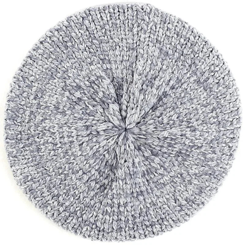 Knitted Beret Hat - Image 12