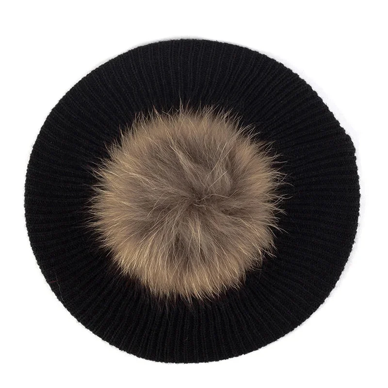 Knitted Pom Beret - Image 13