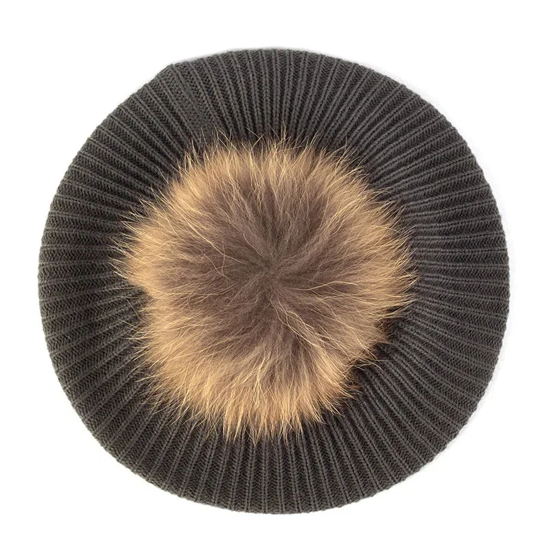 Knitted Pom Beret - Image 15