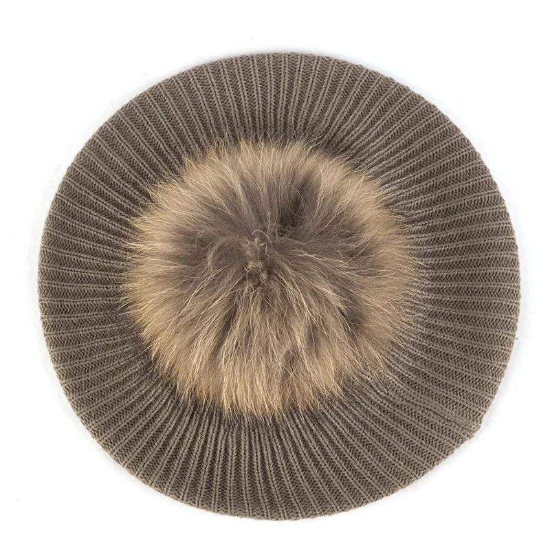 Knitted Pom Beret - Image 8