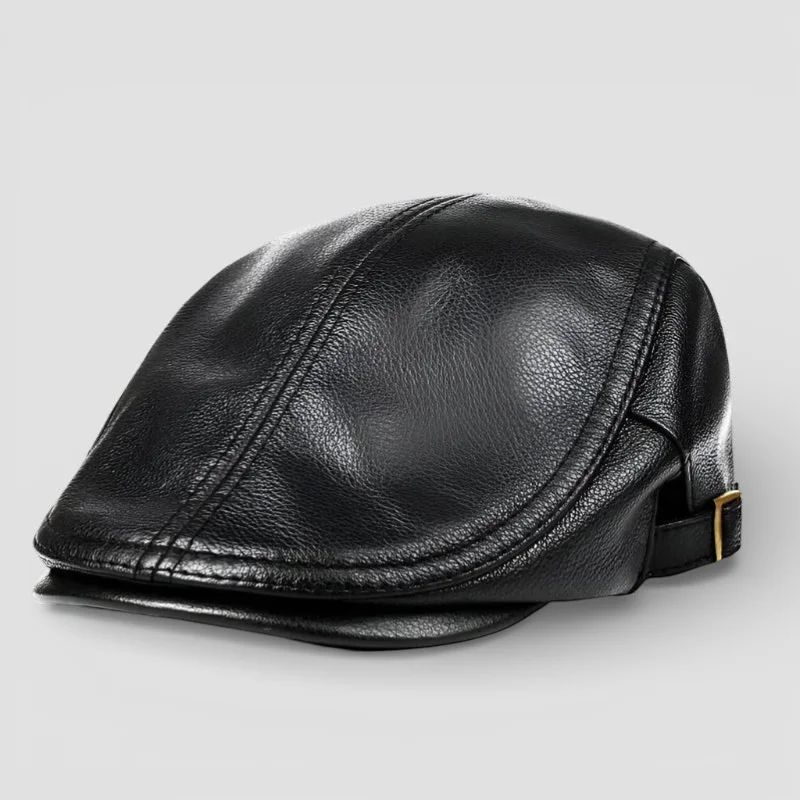 Leather Beret Men - Image 3