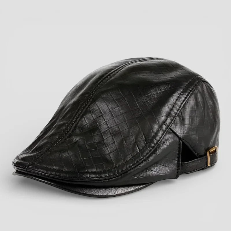 Leather Beret Men - Image 4