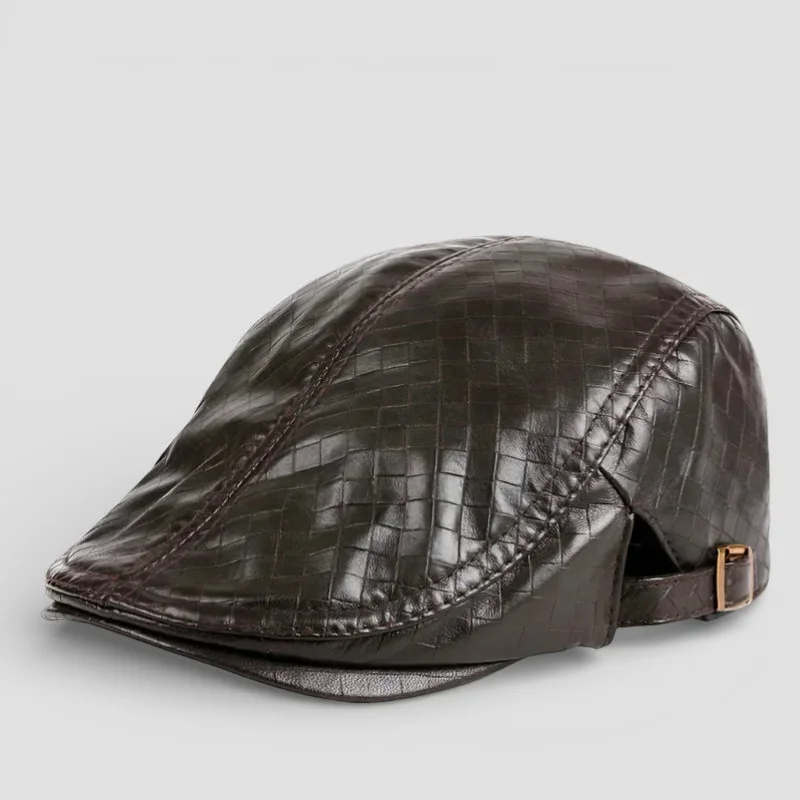 Leather Beret Men - Image 5