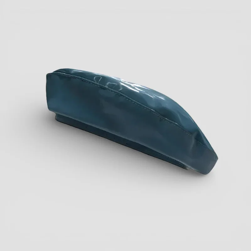 Leather Turquoise Beret - Image 2