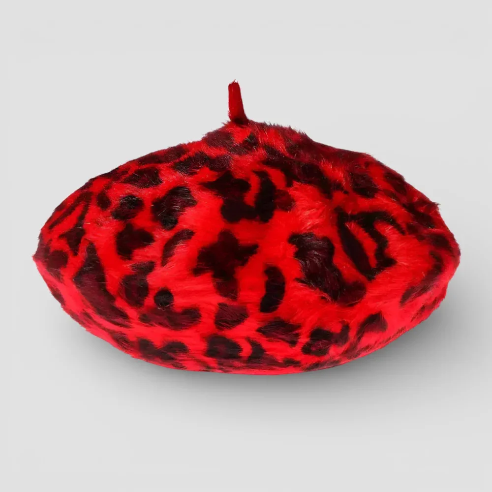 Leopard Skin Beret - Image 3