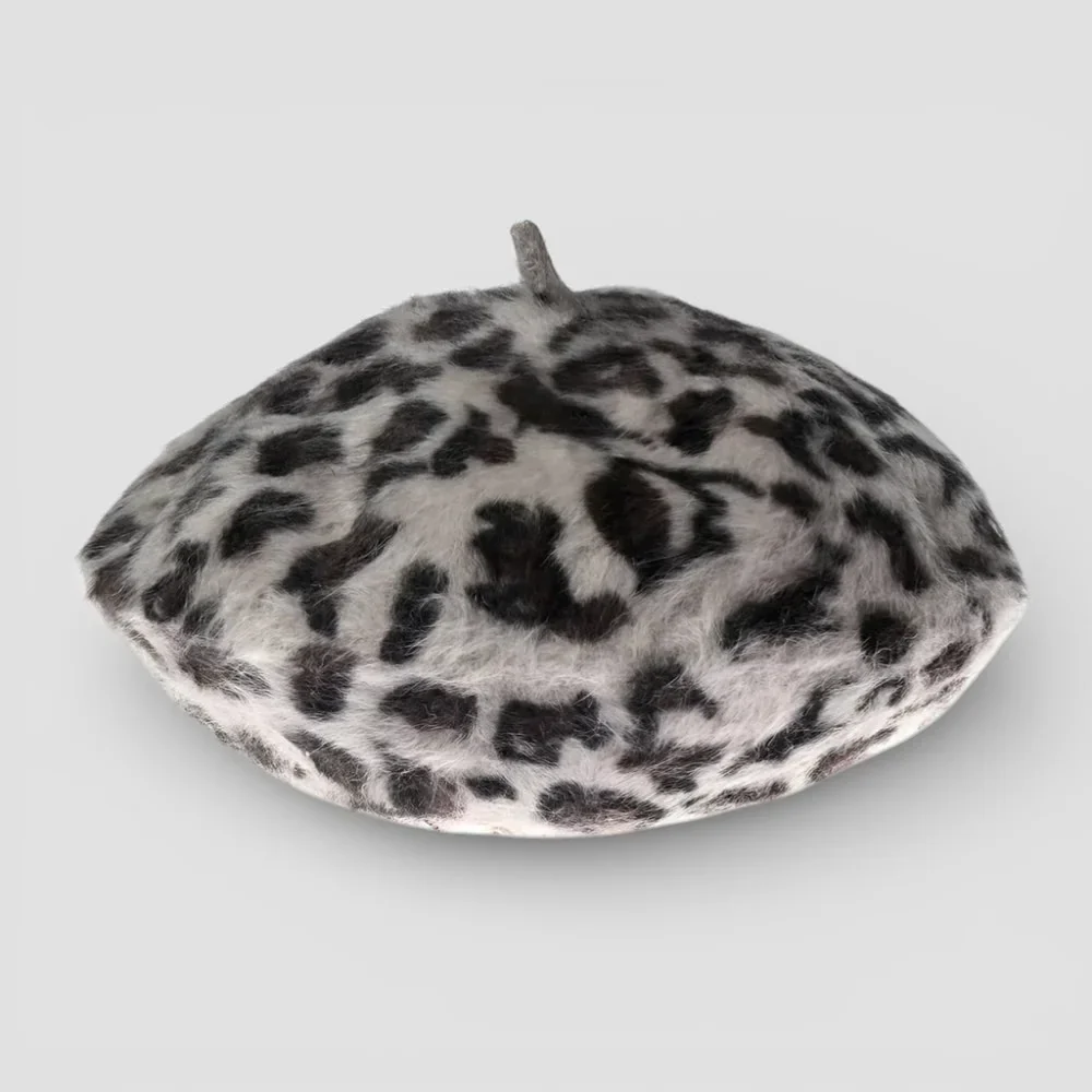 Leopard Skin Beret - Image 4