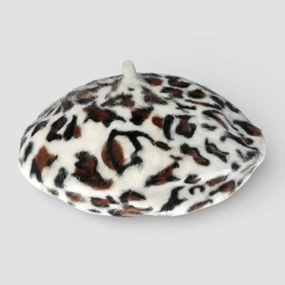 Leopard Skin Beret - Image 5