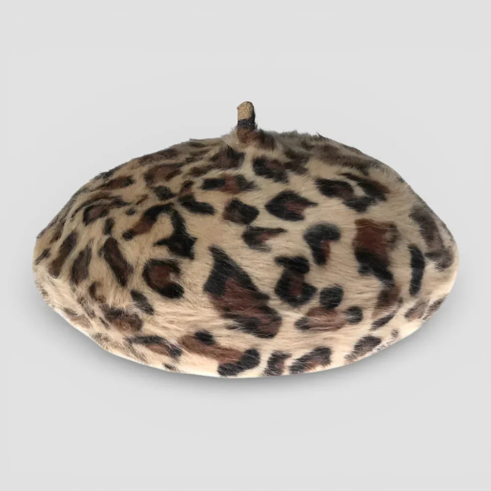 Leopard Skin Beret - Image 6