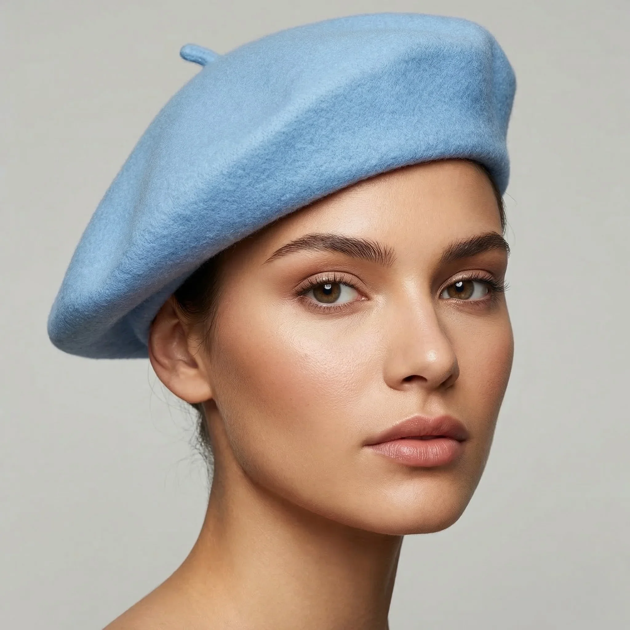 Light Blue Beret - Image 2