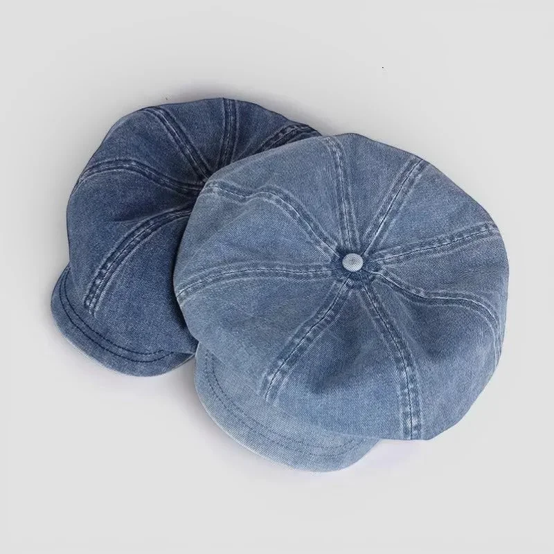 Newsboy Denim Beret - Image 5